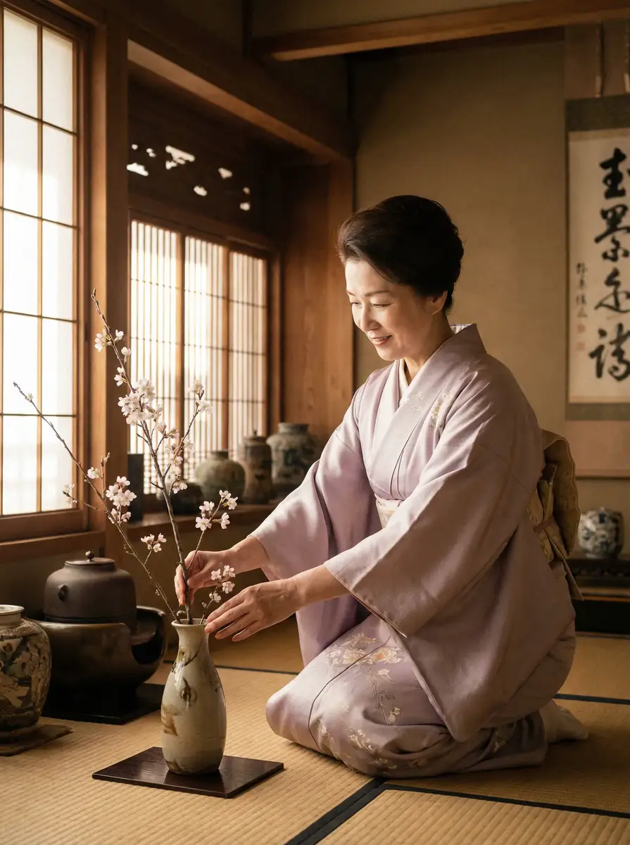 一位优雅的 火影忍者同人::全网最全火影忍者同人短视频永久地址~火影忍者同人高清播放 在和室中插花